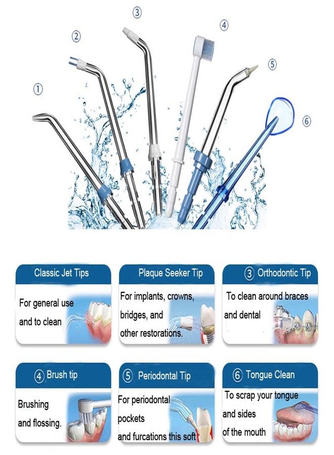ليزيسنوج رؤوس بديلة لجهاز Waterpik، أعواد بديلة لجهاز Waterpik لتنظيف الأسنان بالماء (10 رؤوس وعلبة تخزين)، رؤوس بديلة لجهاز Waterpik لتنظيف الأسنان بالماء للطرازات التالية: WP-663، WP-150، WP-660، WP-580، wp-150w، wp667w، WP-140 - Image 2